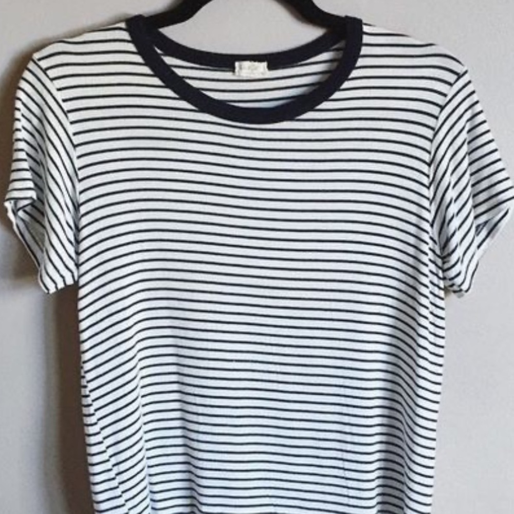 Brandy Melville Striped Short Sleeve T-Shirt